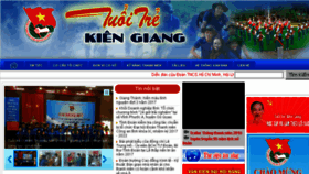 What Tuoitrekiengiang.vn website looked like in 2017 (6 years ago)