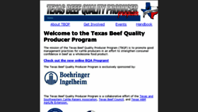 What Texasbeefquality.com website looked like in 2017 (6 years ago)