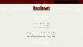 What Tonyromas.com website looked like in 2017 (6 years ago)