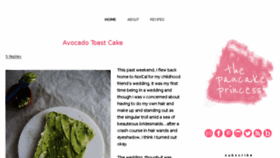What Thepancakeprincess.com website looked like in 2017 (8 years ago)