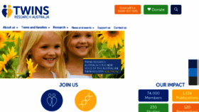 What Twins.org.au website looked like in 2017 (6 years ago)