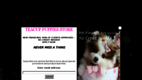 What Teacuppuppiesstore.com website looked like in 2017 (6 years ago)