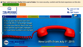 What Telecom2.net website looked like in 2017 (6 years ago)