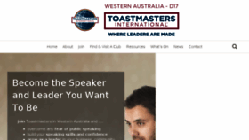 What Toastmastersd17.org website looked like in 2017 (6 years ago)