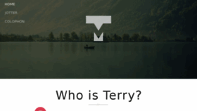 What Terrymun.com website looked like in 2017 (6 years ago)