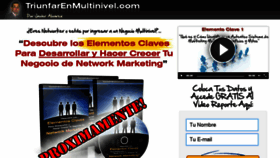 What Triunfarenmultinivel.com website looked like in 2017 (7 years ago)