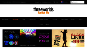 What Threeworlds.com.au website looked like in 2017 (6 years ago)