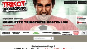 What Trikot-sponsoring.com website looked like in 2017 (6 years ago)