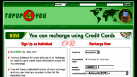 What Topup4you.com website looked like in 2017 (6 years ago)