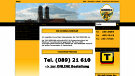 What Taxi-muenchen.com website looked like in 2017 (6 years ago)