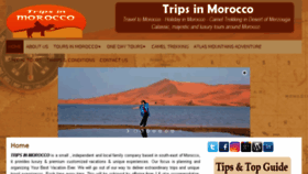 What Tripsinmorocco.com website looked like in 2017 (6 years ago)