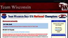 What Teamwisconsin.net website looked like in 2017 (8 years ago)