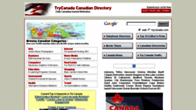 What Trycanada.com website looked like in 2017 (6 years ago)