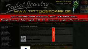 What Tattoobedarf.de website looked like in 2017 (6 years ago)