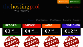 What Thehostingpool.com website looked like in 2017 (6 years ago)