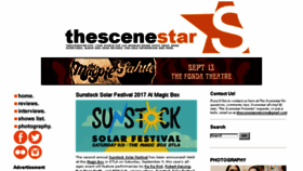 What Thescenestar.com website looked like in 2017 (6 years ago)