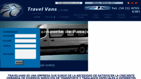 What Travelvans.com.ar website looked like in 2017 (6 years ago)