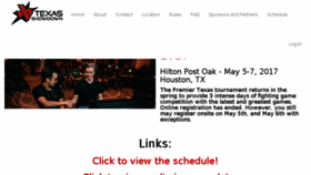 What Txshowdown.com website looked like in 2017 (6 years ago)