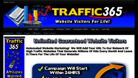 What Traffic365.net website looked like in 2017 (6 years ago)