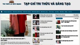 What Trithucsangtao.vn website looked like in 2017 (6 years ago)