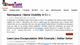 What Tutorialtpoint.net website looked like in 2017 (6 years ago)