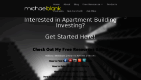 What Themichaelblank.com website looked like in 2017 (6 years ago)