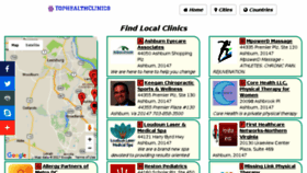 What Tophealthclinics.com website looked like in 2017 (6 years ago)