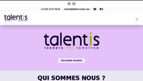 What Talentis-coach.com website looked like in 2017 (6 years ago)