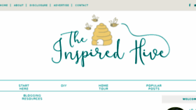 What Theinspiredhive.com website looked like in 2017 (6 years ago)