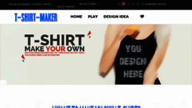 What T-shirt-maker.com website looked like in 2017 (6 years ago)