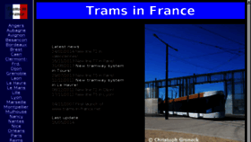 What Trams-in-france.net website looked like in 2017 (6 years ago)