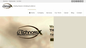 What Technorex.in website looked like in 2017 (6 years ago)