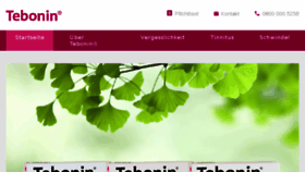 What Tebonin.de website looked like in 2017 (6 years ago)