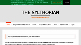 What Thesylthorian.com website looked like in 2017 (6 years ago)