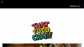 What Thatfoodcray.com website looked like in 2017 (6 years ago)