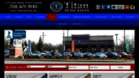 What Titanusedcars.com website looked like in 2017 (6 years ago)