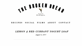 What The-broken-bread.com website looked like in 2017 (6 years ago)