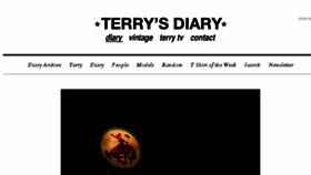 What Terrysdiary.com website looked like in 2017 (6 years ago)