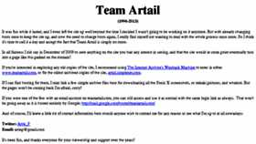 What Teamartail.com website looked like in 2017 (6 years ago)