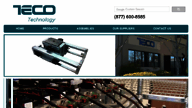 What Tecotechnology.com website looked like in 2017 (6 years ago)