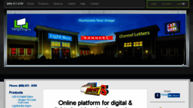 What Tangosigns.com website looked like in 2017 (6 years ago)