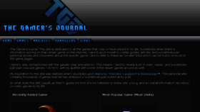What Thegamersjournal.com website looked like in 2017 (6 years ago)