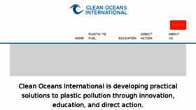 What Thecleanoceansproject.com website looked like in 2017 (6 years ago)