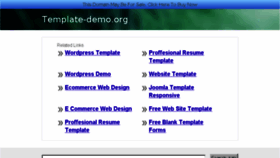 What Template-demo.org website looked like in 2017 (6 years ago)