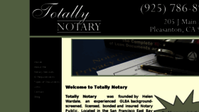 What Totallynotary.net website looked like in 2017 (6 years ago)