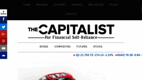 What Thecapitalist.com website looked like in 2017 (6 years ago)