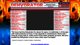What Thedehydrator.com website looked like in 2017 (6 years ago)