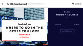 What The500hiddensecrets.com website looked like in 2017 (6 years ago)