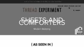 What Threadexperiment.com website looked like in 2017 (6 years ago)