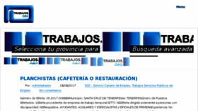 What Trabajos.org website looked like in 2017 (6 years ago)